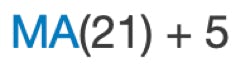 MA(21) + 5