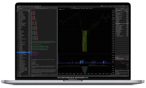 ProTA running on a Powerbook Pro